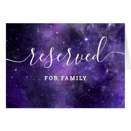 Galaxy Reserved Sign | 天体をテーマにしたナイトウェディング (正面横)