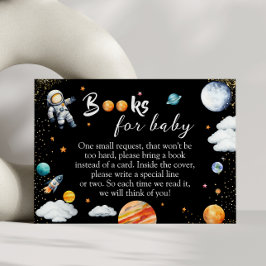 Galaxy Rocket Books for Baby Black Space Shower エンクロージャーカード