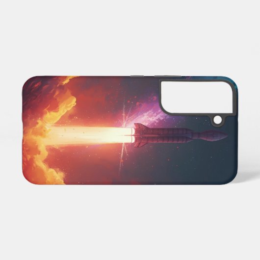  Galaxy Rocket Case – Bold Cosmic Design Samsung Galaxyケース (裏面横)