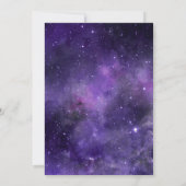 Galaxy Space Birthday | Planetarium Cosmic Party 招待状 (裏面)