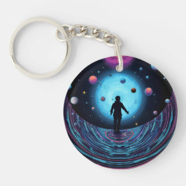 Galaxy Space Keychain | Cosmic Universe Art Keycha キーホルダー