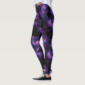 Galaxy Space Nebula Cosmic Pattern レギンス (左)