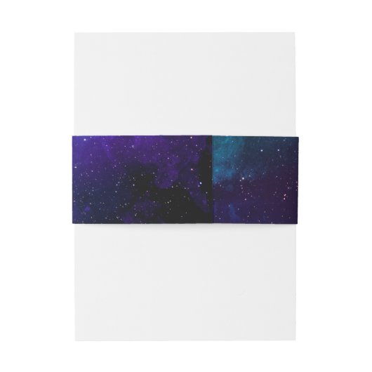 Galaxy Space Wedding | Celestial Starry Night 招待状ベリーバンド (裏面例)