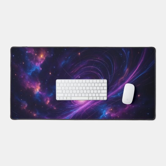 Galaxy Spacetime Cosmic Nebula デスクマット (キーボード&マウス)