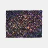 Galaxy Starry Night Throw Blanket – Cosmic Constel フリースブランケット (正面(横))