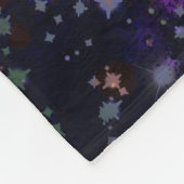 Galaxy Starry Night Throw Blanket – Cosmic Constel フリースブランケット (角)