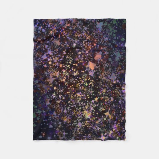Galaxy Starry Night Throw Blanket – Cosmic Constel フリースブランケット (正面)