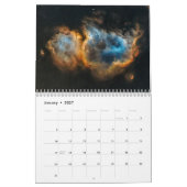 Galaxy Universe Solar System カレンダー (1月 2027)