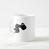 Galaxy Water Bearer Silhouette Mug – Cosmic コーヒーマグカップ (正面左)