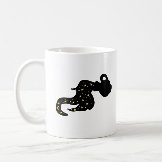 Galaxy Water Bearer Silhouette Mug – Cosmic コーヒーマグカップ (左)