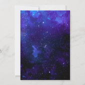 Galaxy Wedding Seating Chart | Cosmic Night Sky  招待状 (裏面)