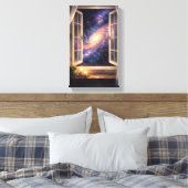 Galaxy Window Wall Art キャンバスプリント (インサイチュ (寝室))