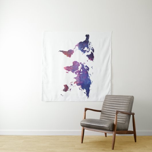 Galaxy world map  タペストリー (インサイチュ(横))