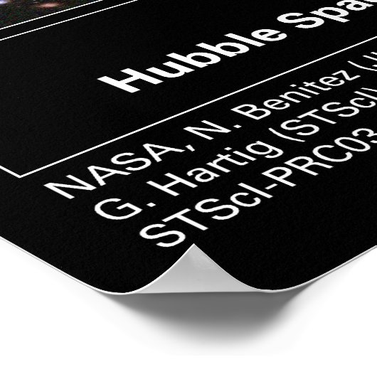 GalaxyClusterAbell1689-2003-01a ポスター (角)