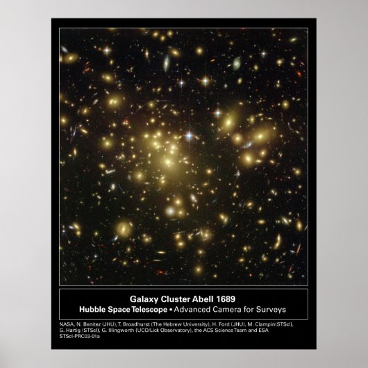 GalaxyClusterAbell1689-2003-01a ポスター (正面)