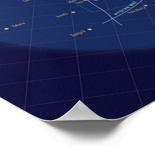 Galaxymap, Papier poster (mat) ポスター (角)