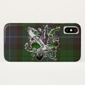 Galbraithのタータンチェックのライオン Case-Mate iPhoneケース (裏面(横))