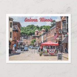 Galena，イリノイのダウンタウン通りのシーン写真 ポストカード