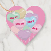 Galentineの会話バルーン – XOXO フェイバータグ (正面)