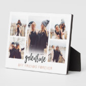 Galentine BFF Friends Forever Photo Collage White フォトプラーク (側面)