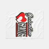 Galentine Gang Funny Valentines Day With The Gir  フリースブランケット (正面(横))