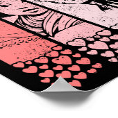 Galentine Gang Vintage Valentines Female Faces ポスター (角)