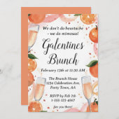 Galentine Mimosa Brunch Party Invite Personalized 招待状 (正面/裏面)