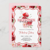 Galentine’s Brunch Party Invitation 招待状 (正面/裏面)