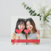 Galentine’s Day 最高の友達 フォトギフトカード シーズンカード (スタンド正面)