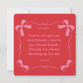 Galentine’s Day Best Friend with Photo & Message シーズンカード (裏面)