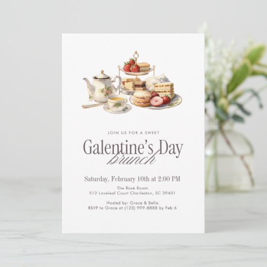Galentine’s Day Brunch 招待状 (スタンド正面)