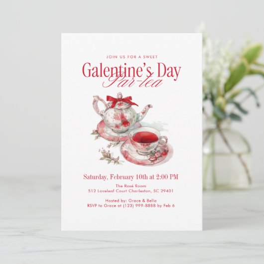 Galentine’s Day Par-tea 招待状 (スタンド正面)