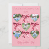 Galentine’s Day Photo Card with Hearts & Bows  シーズンカード (正面)