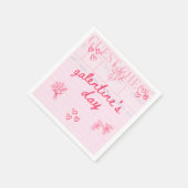 Galentine’s Day Valentine Girly Invitation スタンダードカクテルナプキン (角)