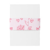 Galentine’s Day Valentine Girly Invitation 招待状ベリーバンド (裏面例)