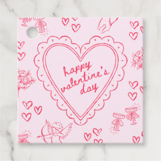 Galentine’s Day Valentine Girly Pink フェイバータグ