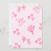 Galentine’s Day Valentines Girly Invitation 招待状 (裏面)