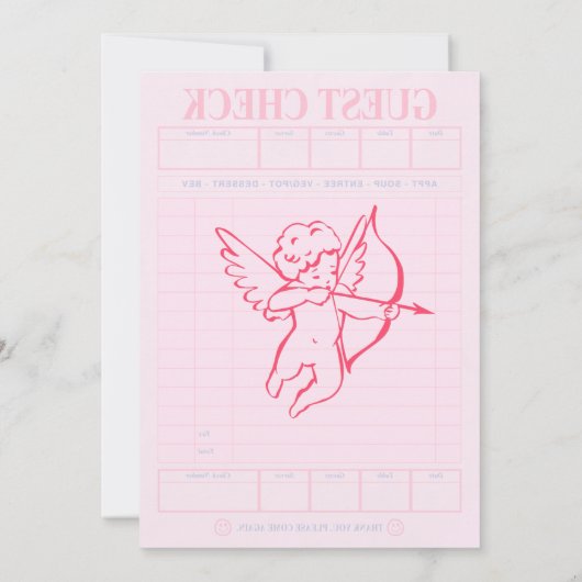 Galentine’s Day Valentines Girly Invitation 招待状 (裏面)