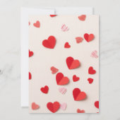 Galentine’s Party Invitation Printable, Pink & Red 招待状 (裏面)