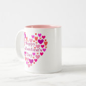 GALentinesデイピンクハートマグ ツートーンマグカップ (正面左)