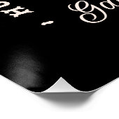 Galentinesパーティーガールズナイト女性のカーボーイウェスタンブラック ポスター (コーナー)