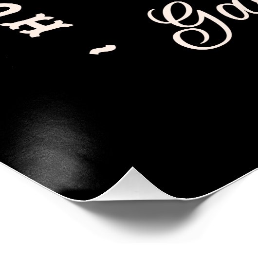 Galentinesパーティーガールズナイト女性のカーボーイウェスタンブラック ポスター (コーナー)