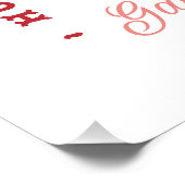 Galentinesパーティーガールズナイト女性のカーボーイフローラ ガーリー ポスター (コーナー)