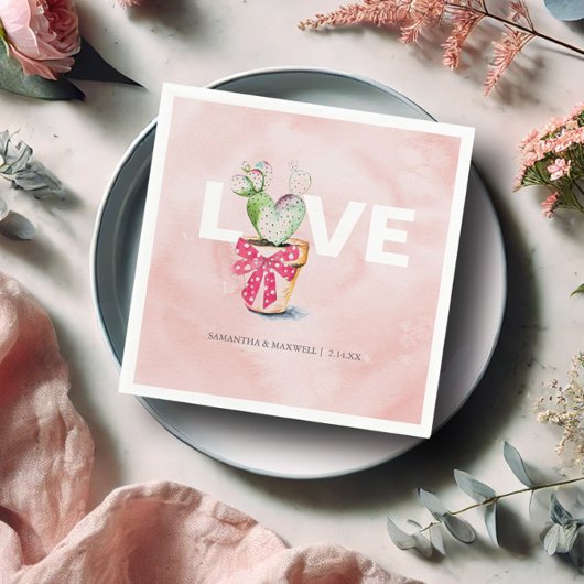 Galentinesパーティーデコールバレンタインズテーマ スタンダードカクテルナプキン