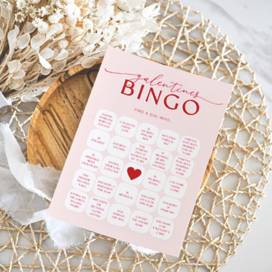 Galentines Bingo Game 招待状