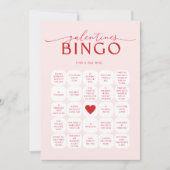 Galentines Bingo Game 招待状 (正面)