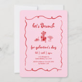 Galentine's Day Brunch 招待状 (正面)