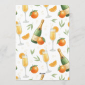 Galentines Day Brunch Mimosas Elegant 招待状 (裏面)