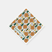 Galentines Day Brunch Mimosas Retro スタンダードカクテルナプキン (角)