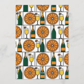 Galentines Day Brunch Mimosas Retro 招待状 (裏面)